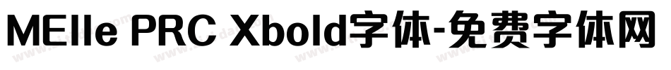 MElle PRC Xbold字体字体转换